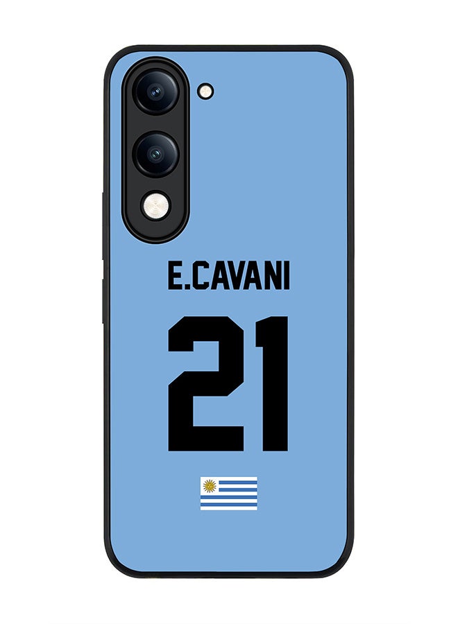 For vivo Y29s 5G / Y19s 5G Case,Slim fit Camera Protection, Shockproof Thin Phone cover  - Football - Uruguay ,  E.Cavani